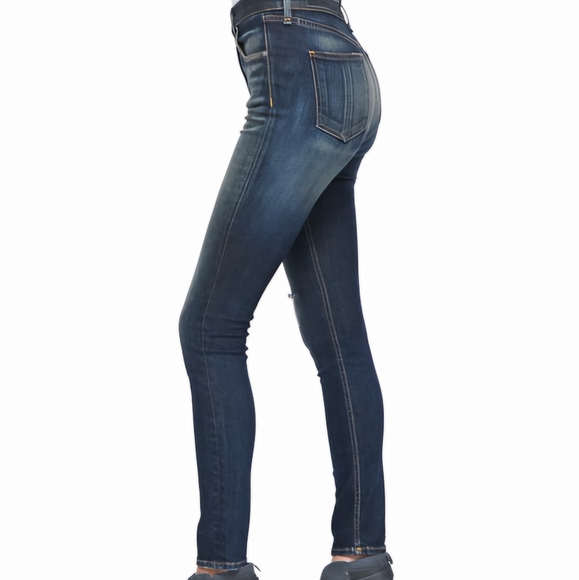 Rag and bone skinny dark indigo wash in SHEFFIELD mid rise - Picture 3 of 15